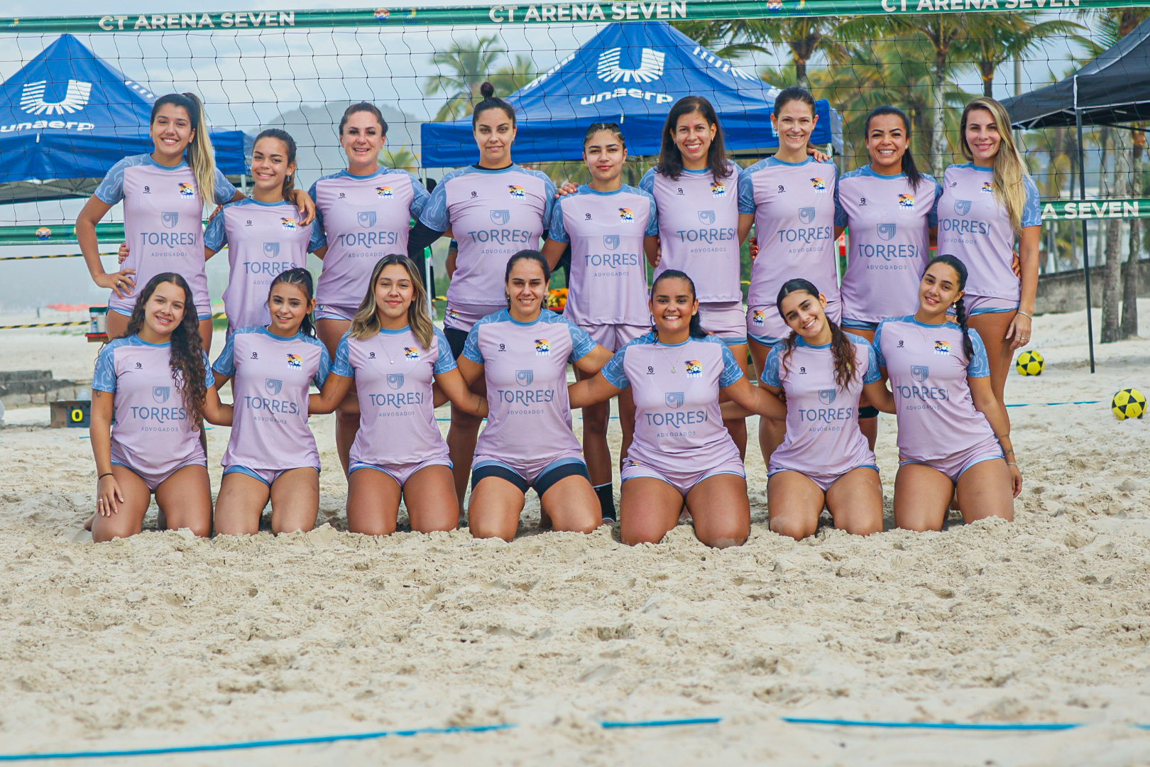 1ª Copa Feminina CT Arena Seven de Futevôlei faz sucesso com público de 300 pessoas