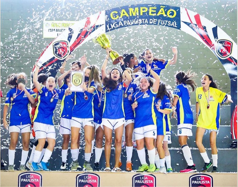 Guarujá é campeã da Liga Paulista de Futsal feminino